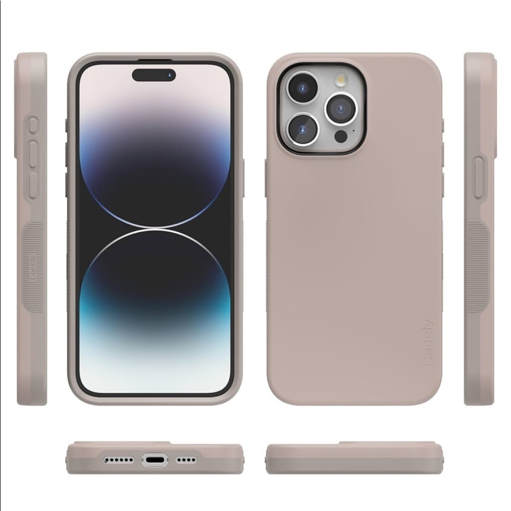 Casely iPhone 15 Pro Max Case - Taupe on Nude